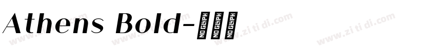Athens Bold字体转换